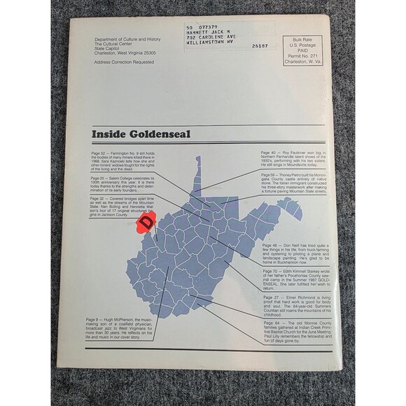 Goldenseal Magazine Summer 1988 Vol 14 No 2 West Virginia Traditional Life - Picture 3 of 5